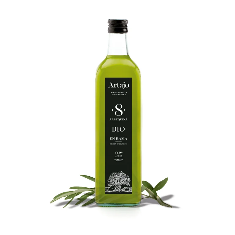 artajo-8-bio-vidrio-1l-en-rama-arbequina-sin-filtrar Aceite Artajo Bio 1 L AOVE ecológico sin filtrar