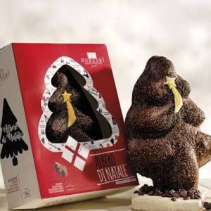 Árbol de Navidad de chocolate con crema de avellanas